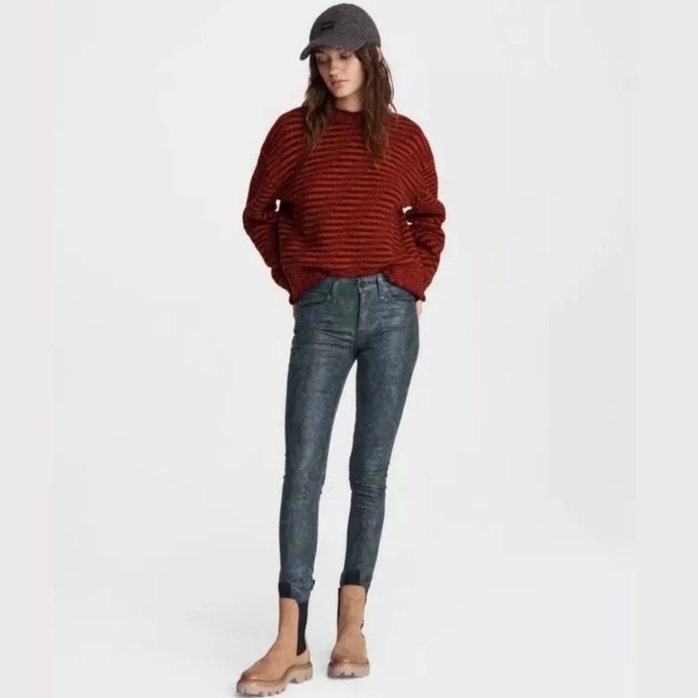 Rag & Bone New‎ York Cate Mid Rise Ankle Skinny “Snake-foil” Size:27 ~NWT~
